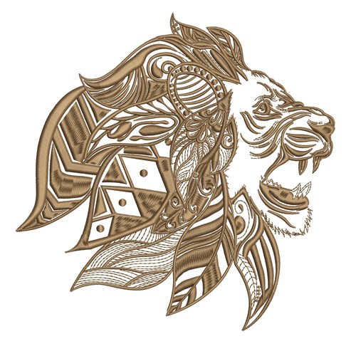 tribal lion sketch