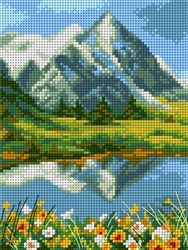 Margot De Paris 'The Falconer' Half-Stitch Needlepoint Canvas Kit - 10 Ct Zweigart, 40x50cm, Printed Design, Yarn Not Included