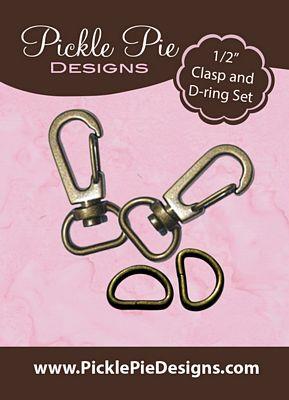 Hardware purse clasps and D-rings - PicklePie Designs